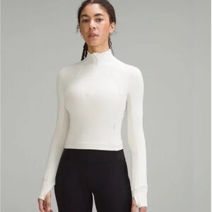 Lululemon It’s Rulu Half Zip in Bone